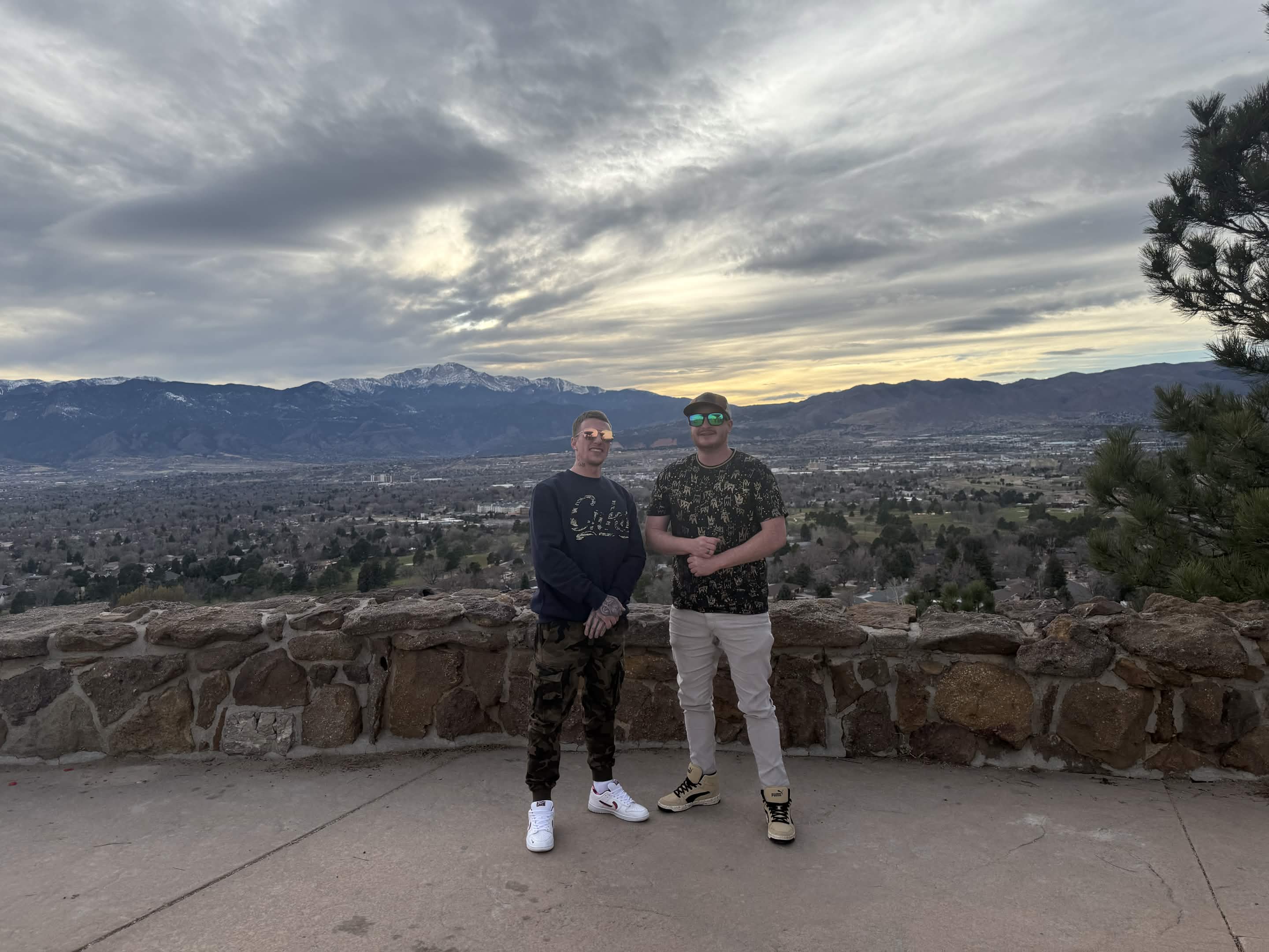 RiseInside team photo with Colorado Springs mountain backdrop